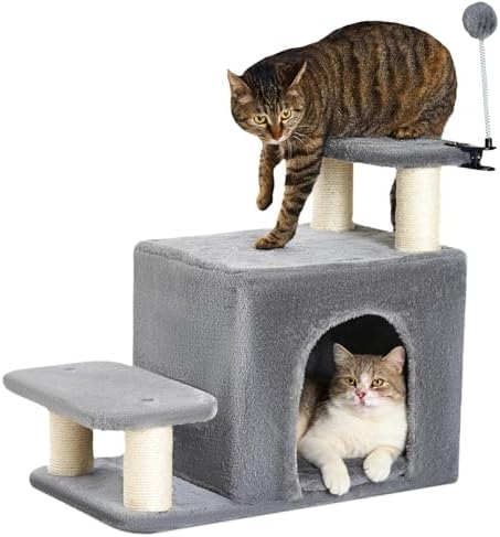 Happi N Pets Cat Stairs for Bed, Stable Pet Step by HappiNPets