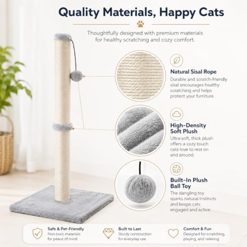 Dimaka 34" Tall Cat Scratching Post - Image 5