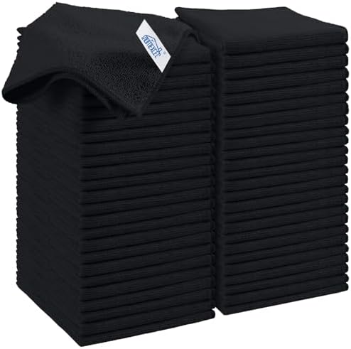 HOMEXCEL 50PK Microfiber Cleaning Cloth, Cleaning Rag by HOMEXCEL