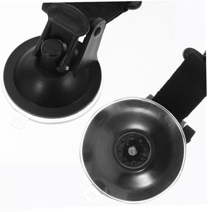 Dog Bath Tether with Suction Cup Adjustable Nylon Black - Image 7
