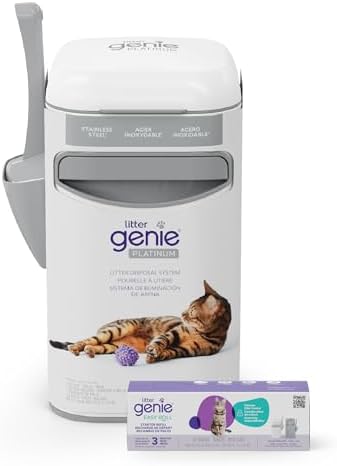 Litter Genie Platinum Stainless Steel Pail by LitterGenie