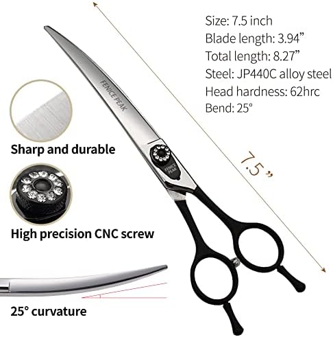 Fenice 7.5" Professional Grooming Scissors - Image 3