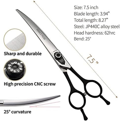 Fenice 7.5" Professional Grooming Scissors - Image 3