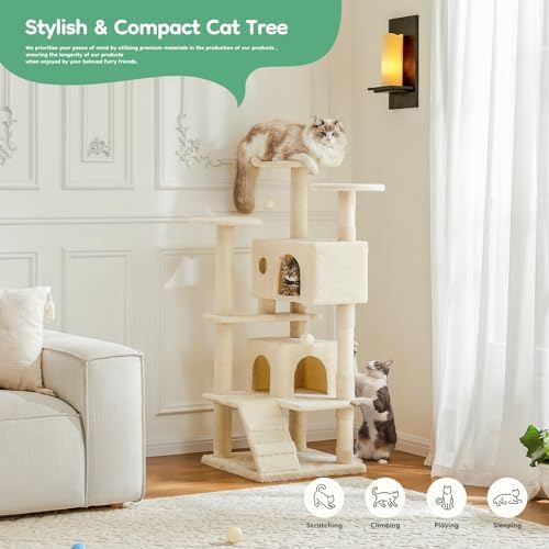 DUMOS 54 Inch Cat Tree Tower - Image 2