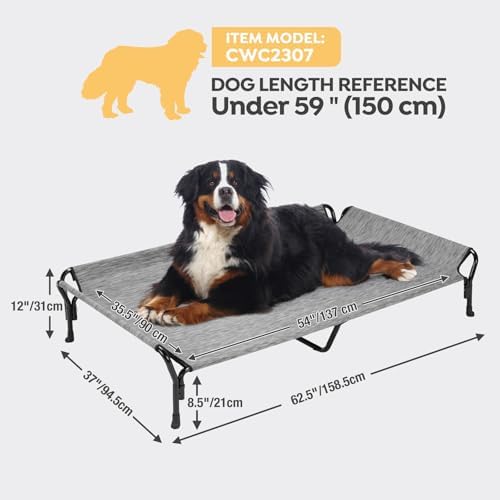 Veehoo Cooling Elevated Dog Bed, Raised Dog Cot - Image 3