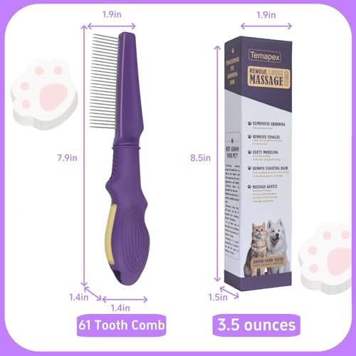 Pet Comb for Grooming Long Haired Cats & Dogs - Image 6