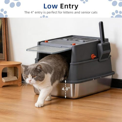 Stainless Steel Cat Litter Box - Image 6