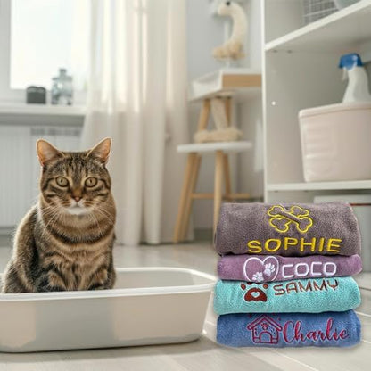 xrlsg Personalized Cat Towel Custom Towel - Image 6