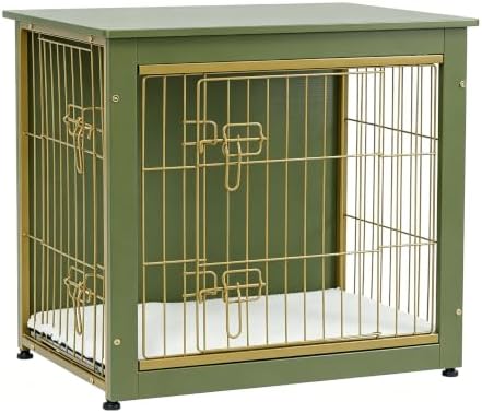 27" Dog Crate Furniture, Dog Kennel Indoor, by DWANTON