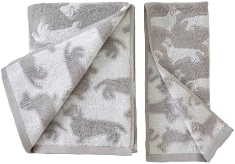 SKL Home Dog Hand Towel Set-2pc, 100% Cotton, Reversible - Image 3