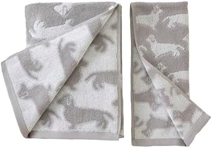 SKL Home Dog Hand Towel Set-2pc, 100% Cotton, Reversible - Image 3