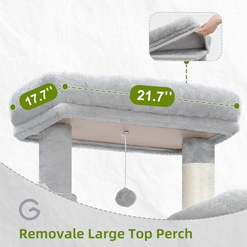Gitelsnour Tall Cat Tree Tower for for Multiple Cats, Large Condo - Image 3