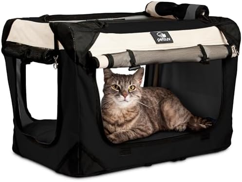 Cat & Dog Carrier, Fits Most Cats or Small Dog Comfortably by PetLuv