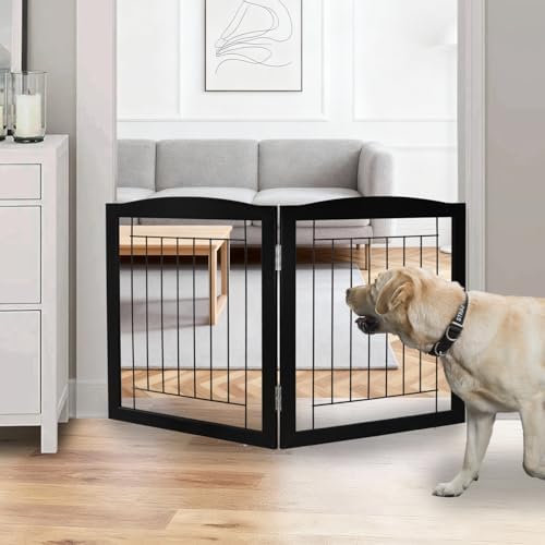 ZJSF Freestanding Foldable Dog Gate by ZJSF