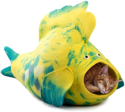 Luxurious Merino Wool Cat Cave by Woolygon