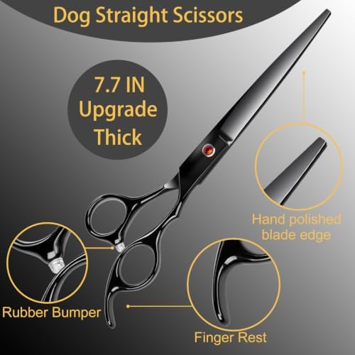 Lengnoyp 5 in 1 Premium Thick Professional Large 7IN Dog Grooming Scissors - Image 3