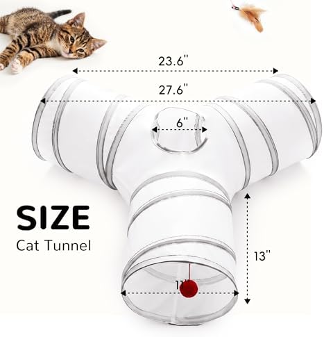 Tempcore Cat Tunnel, 3-Way Collapsible Toy - Image 4