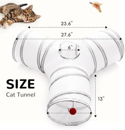Tempcore Cat Tunnel, 3-Way Collapsible Toy - Image 4