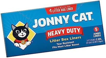 JONNY CAT Litter Box Liners, Heavy Duty Drawstring Liners, 5 Liners per Box - Image 5
