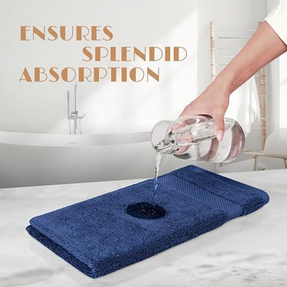 Wealuxe Navy Blue Washcloths - Image 5