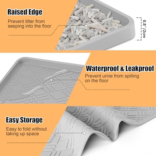 Silicone Cat Litter Mat 42" x 29" Cat Mat - Image 6