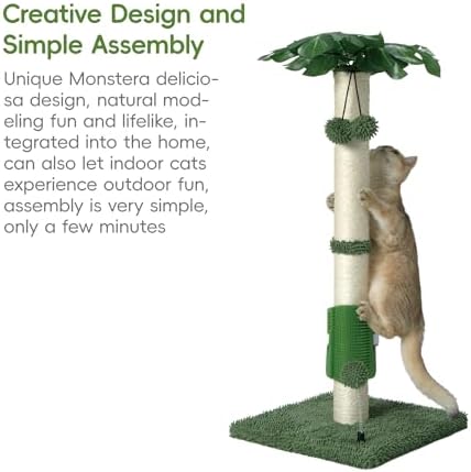 MECOOL Cat Scartching Post，30-inch Cute Scartching Posts - Image 6