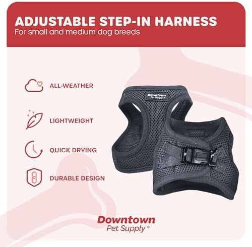 Downtown Pet Supply Step in Dog Harness No Pull, Charcoal - Image 3