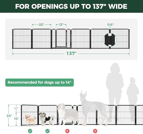 FXW Dog Gate, Extra Wide Adjustable - Image 6