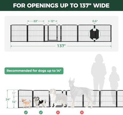 FXW Dog Gate, Extra Wide Adjustable - Image 6