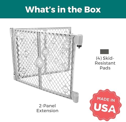 MyPet Paws 2-Panel Petyard Extension in Gray - Image 3