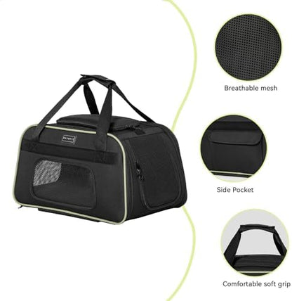 Petsfit Cat Carrier with Wheels, Removable Spinner Wheels - Image 6