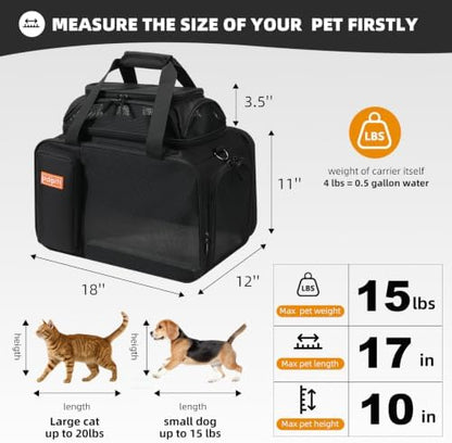 pidipiti 18x12x11 top Expandable pet Carrier - Image 2