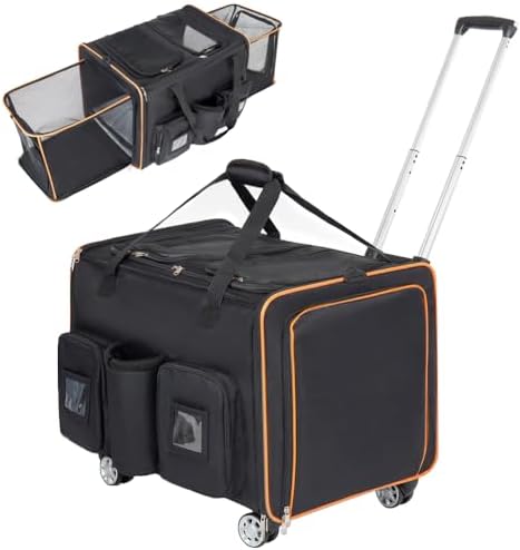 2 in 1 Large Rolling Cat Carrier by Unknown