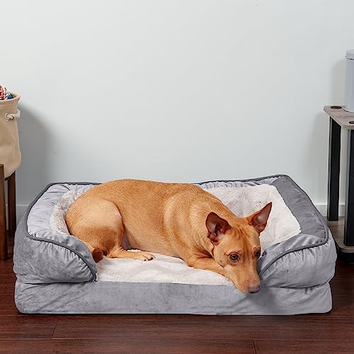 Furhaven Orthopedic Dog Bed for Medium/Small Dogs w/ Removable Bolsters & - Image 2