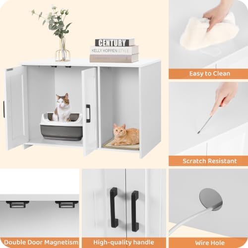 DWANTON Cat Litter Box Enclosure, - Image 4