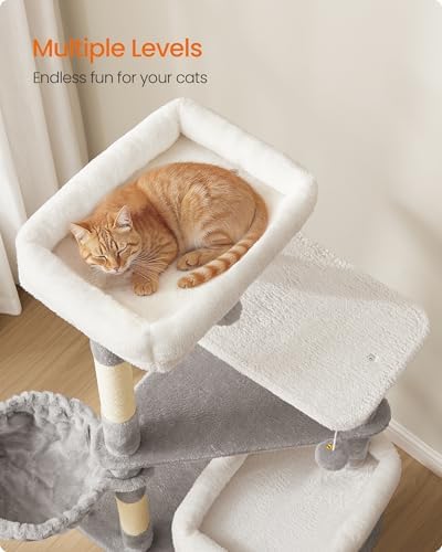 Feandrea Cat Tree Indoor, Dove Gray - Image 4