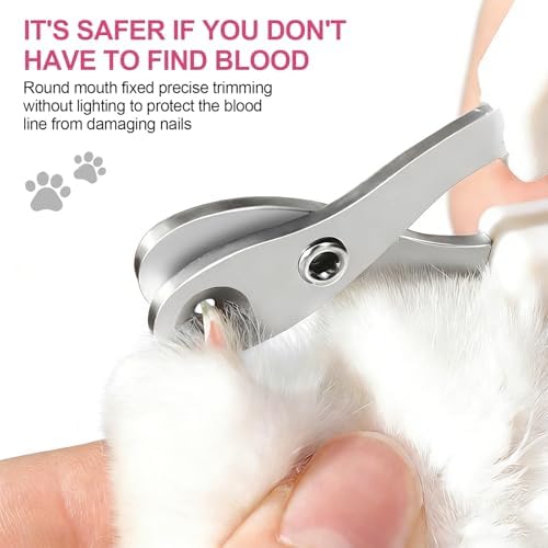 Cat Nail Clipper with Circular Cut Hole, Avoiding Excessive Cutting, Suitable - Image 2