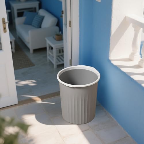Bathroom Garbage Can, Lightweight Durable Striped Garbage Cans - Image 5