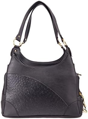 Elegant Embossed Leather Purse Carrier Black by Glield