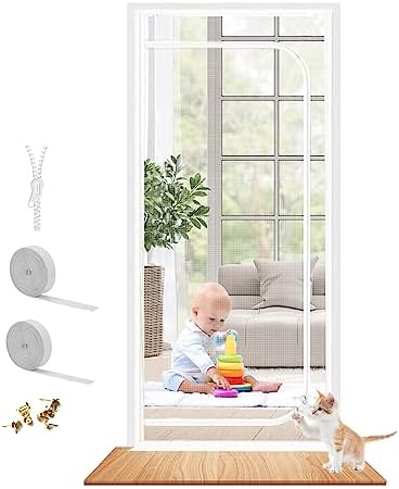 Upgraded Reinforced Pet Screen Door Thickened Cat Resistant Mesh Screen Door by Dixutzi