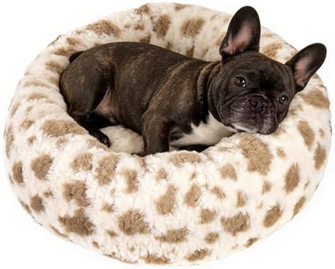 Avont Donut Dog Bed, Calming Round Pet Bed by Avont