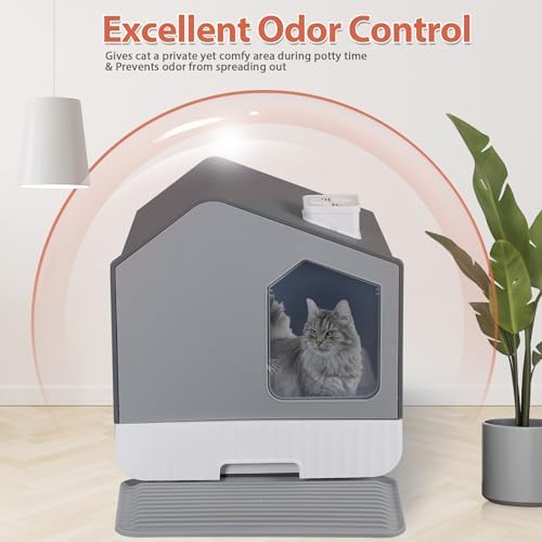Nouva Large Enclosed Cat Litter Box - Image 4