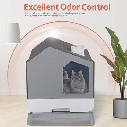 Extra Large Enclosed Cat Litter Box - Image 5