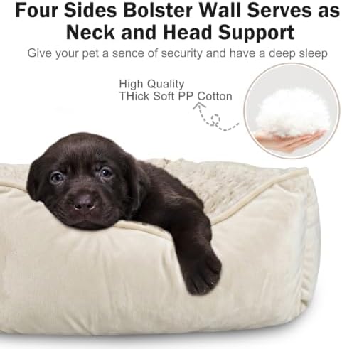 JOEJOY Rectangle Dog Bed for Large Medium Small Dogs - Image 2