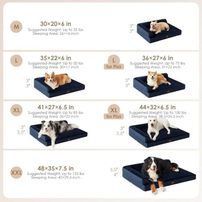 EHEYCIGA Large Dog Bed Memory Foam - Image 2