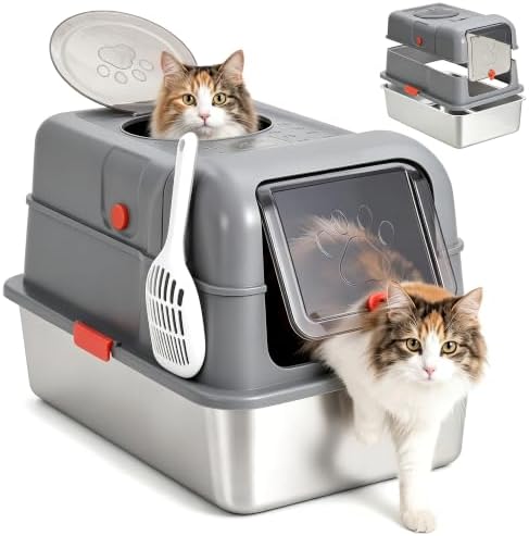 Fully Enclosed Dog Proof Litter Box by HOME