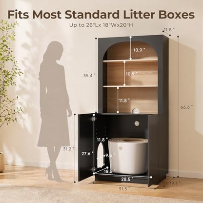 Amunrbrek Tall Cat Litter Box Enclosure - Image 7