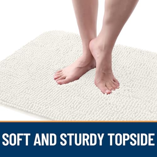 OLANLY Dog Door Mat for Muddy Paws 59x35, Super Absorbent Chenille Mud Mat - Image 4