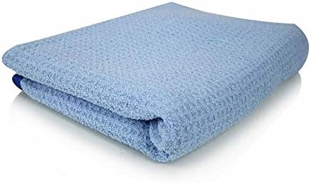 Chemical Guys Premium Waffle Weave Drying Towel, Light Blue, Large Detailing by ChemicalGuys