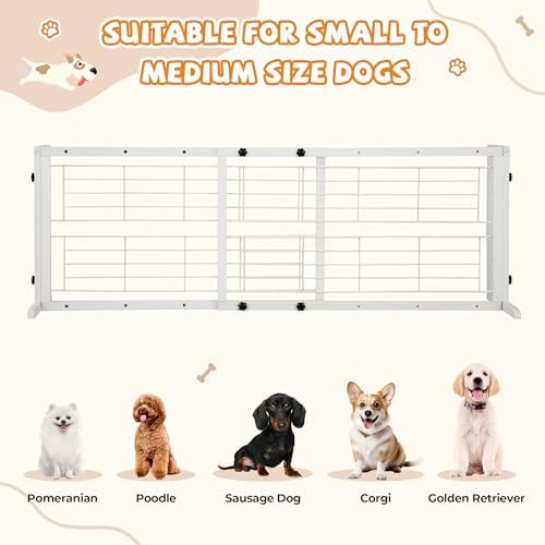 Coziwow 38-67" Freestanding Adjustable Dog Gate, No Drilling - Image 3